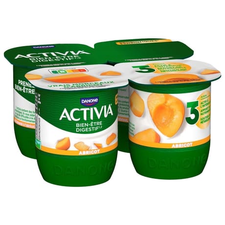 Activia bifidus fruits abricot 4x125g