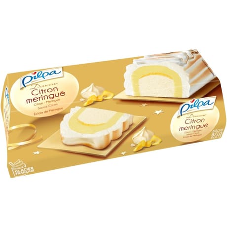Pilpa bûche citron meringué 8/10 parts 464g