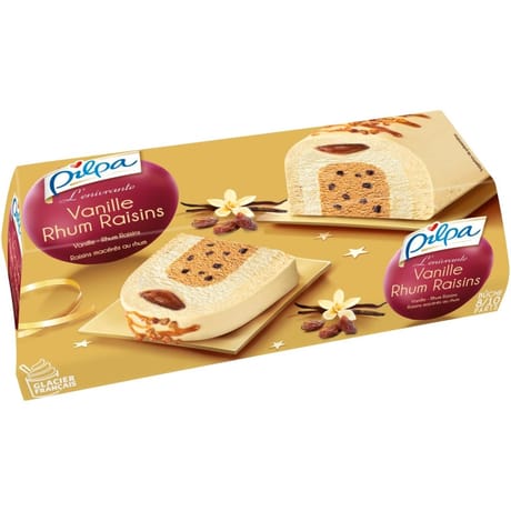 Pilpa buche vanille rhum raisin 541g