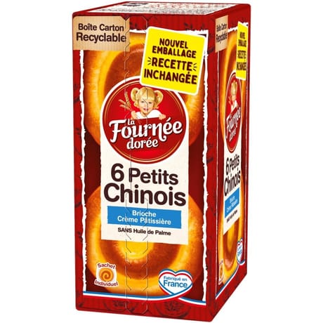 La Fournée dorée 6 petits chinois à la crème patissière 300g