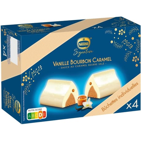 Nestlé Signature 4 bûchettes vanille bourbon caramel 310g