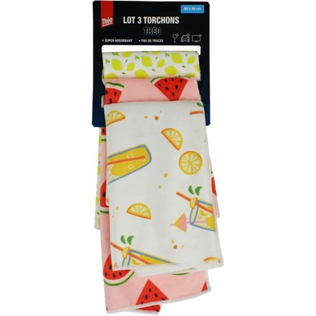 Theo lot 3 torchons 147g