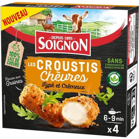 Soignon panés chèvres sticks aux 3 graines 100g