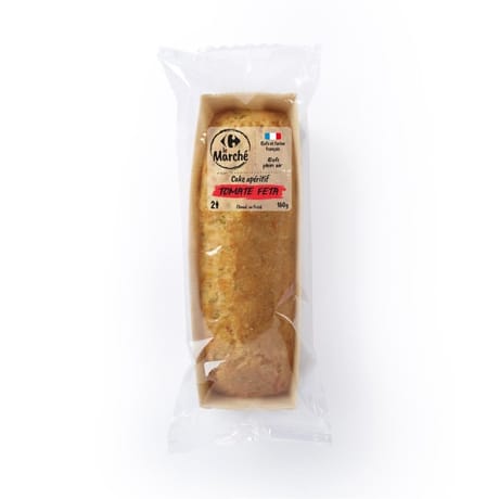 Cake tomate fêta 160G CARREFOUR