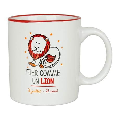 Mug gres 40cl horoscope lion