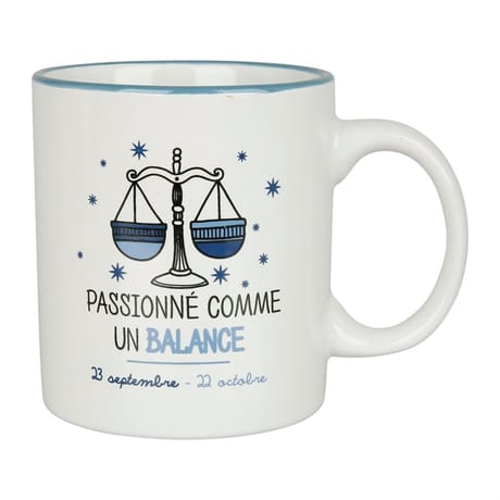 Mug gres 40cl horoscope balance