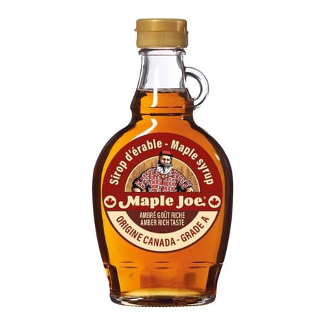Maple joe pur sirop d'érable du canada bouteille 250g