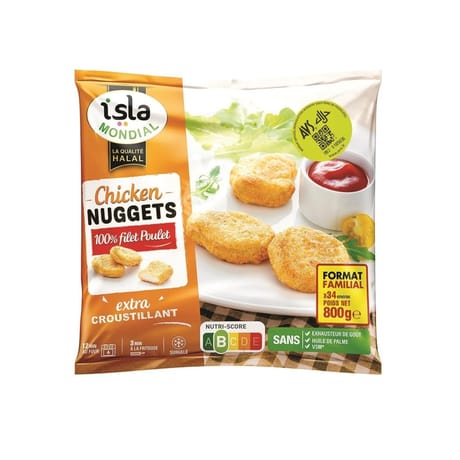 Isla Mondial chicken nuggets halal 800g