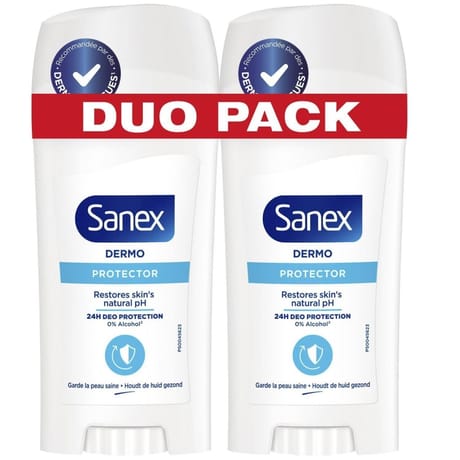 Sanex dermo déodorant stick protection 2x65ml