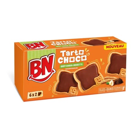 BN tarto choco goût chocolat noisette 6x2 200g