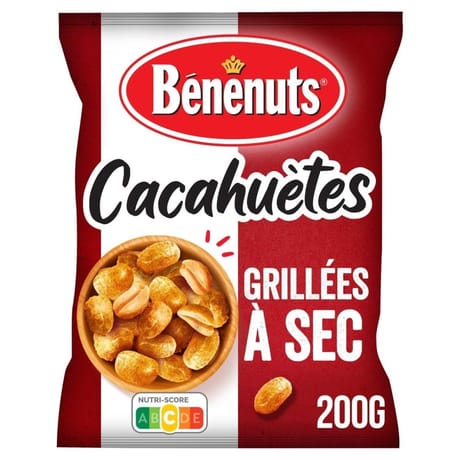 Bénénuts  cacahuètes grillées à sec 200g