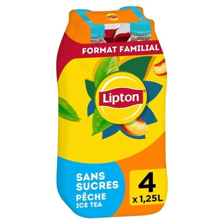 Lipton zero peche 4x1.25L