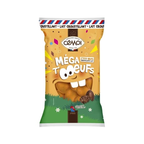 Cémoi méga t'oeufs lait croustillant 197g