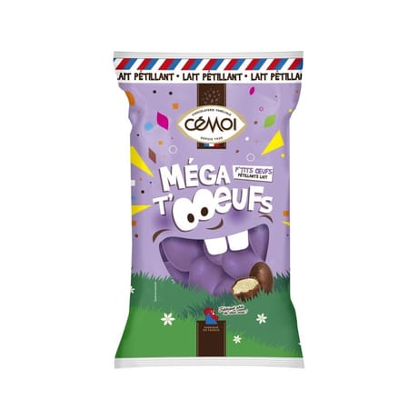 Cémoi méga t'oeufs lait pétillant 197g