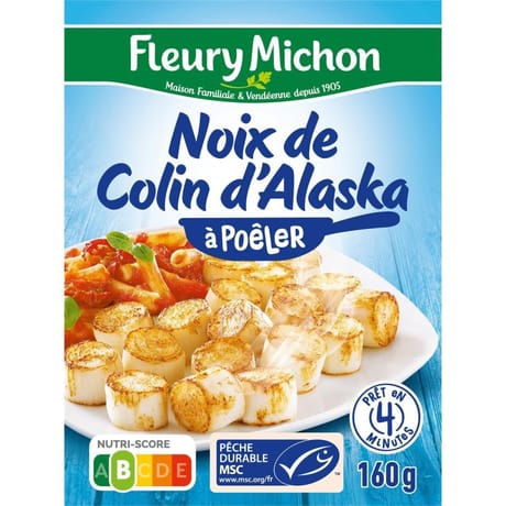 Fleury Michon noix de colin d'Alaska à poêler nature 160g