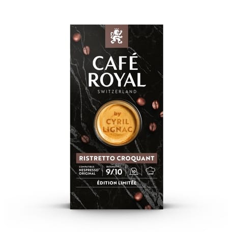 Café royal lignac dosette alu ristretto croquant x10 - 52g
