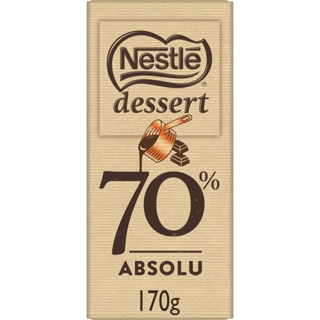 Nestlé Dessert tablette de chocolat noir absolu 170g