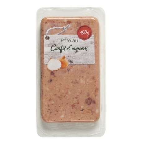 Pâté au confit d'oignons 150g