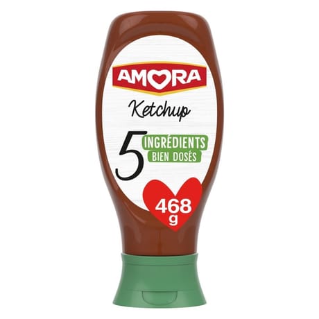 Amora ketchup nature top down 468g