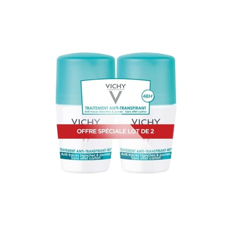 Vichy deodeorant bille anti transpirant anti trace 2 x 50ml