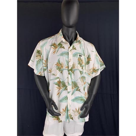 Chemise manches courtes homme IMP TROPICAL FEUILLE VERTE XXL