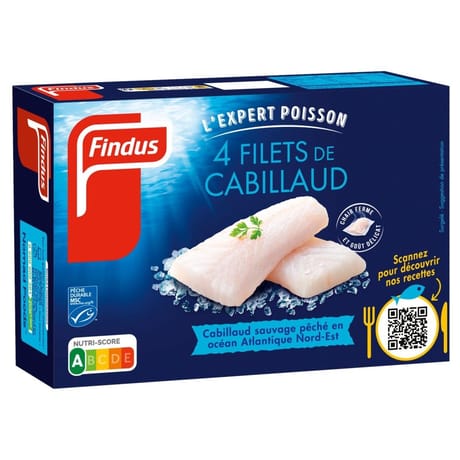 Findus filets cabillaud 4x100g