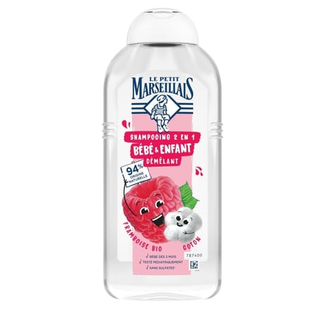 Le petit marseillais shampoing enfant framboise coton 300ml