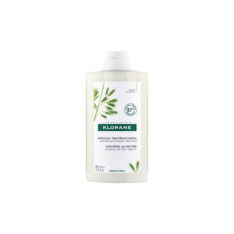 Klorane shampoing extra doux au lait d'avoine usage frequent 400ml