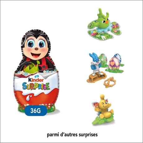 Kinder moulage avec surprise x1-36g