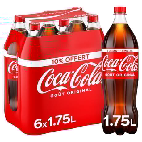 Coca-Cola  6x1.75l 10% offert