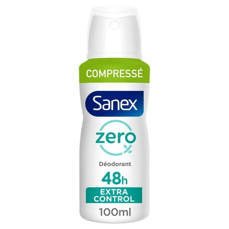 Sanex zéro % déodorant compressé extra efficace 100ml