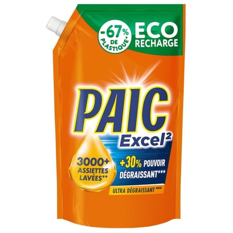 Paic excel2 ultra dégraissant eco recharge 900ml