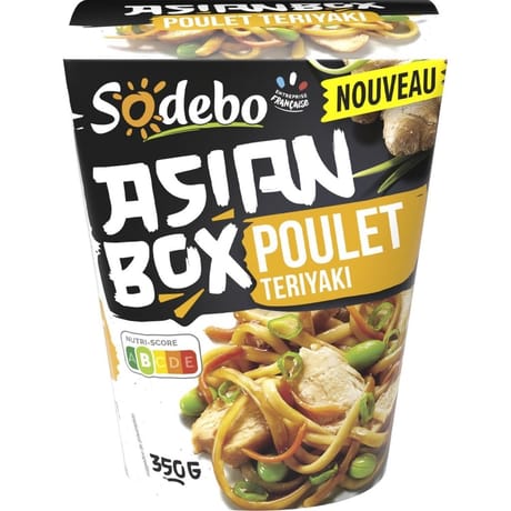 Sodebo asianbox poulet teriyaki 350g