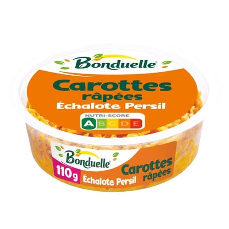 Bonduelle salade carottes rapées échalote 110g