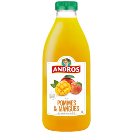 Andros jus de pomme et de mangue 1l