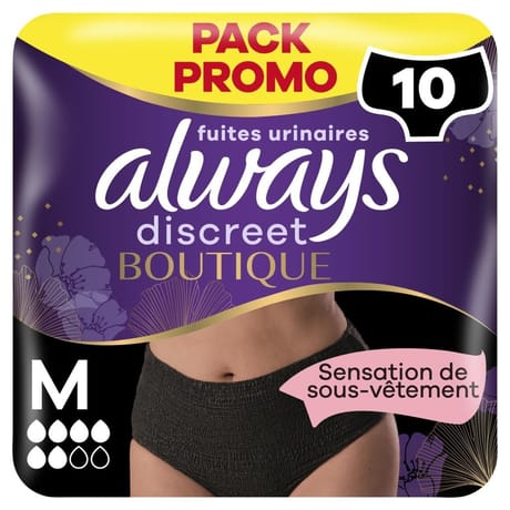 Always discret boutique culottes fuites urinaires m x10