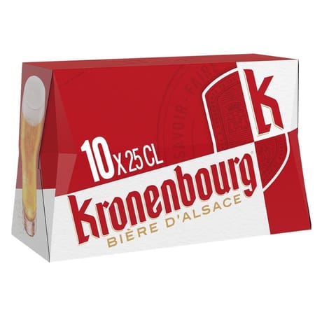 Kronenbourg bière blonde d'Alsace 10x25cl 4.2%vol