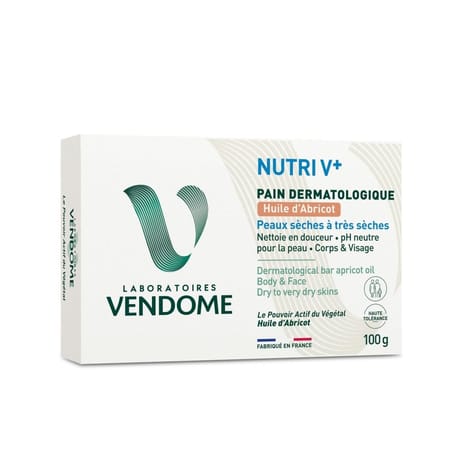 Vendome nutriv+ pain dermatalogue abricot 100g