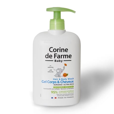Corine de farme gel lavant corps & cheveux surgras calendula 500ml