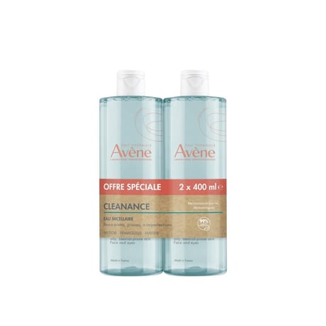 Avene cleanance eau micellaire nettoyante duo 2 x400ml