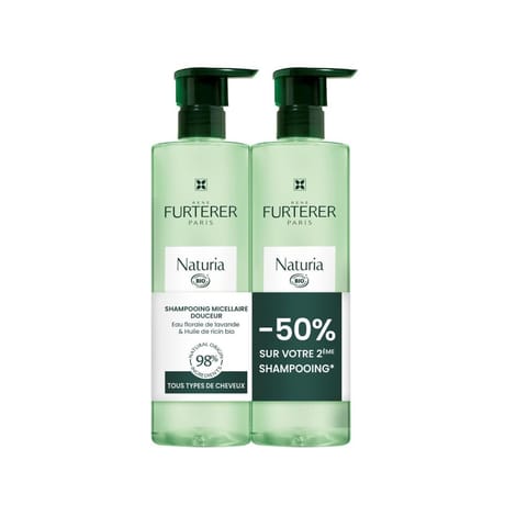 René Furterer Naturia shampooing duo 2x400ml bio