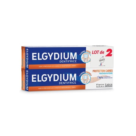 Elgydium dentifrice protection caries duo 2 x 75ml