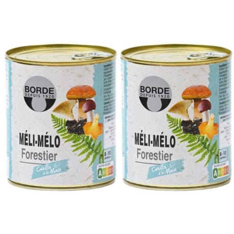 Borde panier forestier lot de 2 boîte 4/4 1.6kg