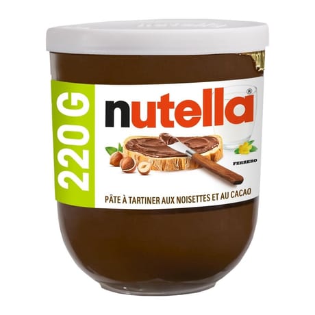 Nutella pâte à tartiner aux noisettes et au cacao 220g