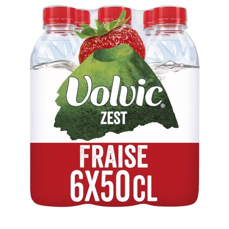 Volvic zest fraise 6x50cl