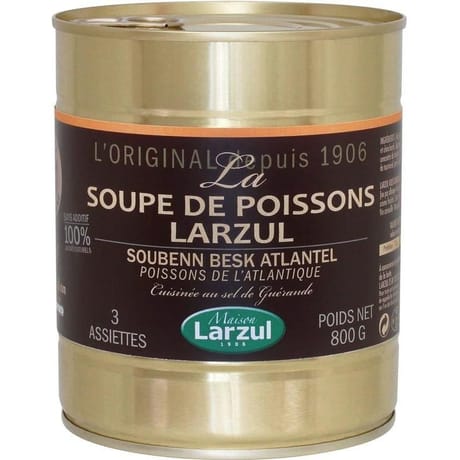 Larzul soupe de poissons 4/4 800g