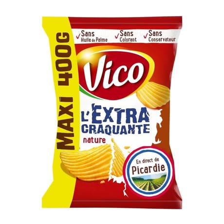 Vico chips l'extra craquante nature maxi 400g