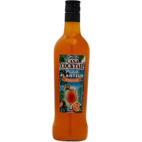 Carrefour cdm  casa cocktail punch planteur  70cl 15%