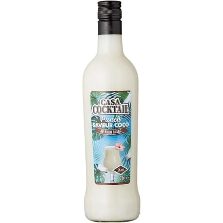Carrefour cdm casa cocktail punch saveur coco rhum blanc 70cl 15%