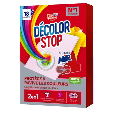 Décolor stop ravive couleurs x 18 lingettes